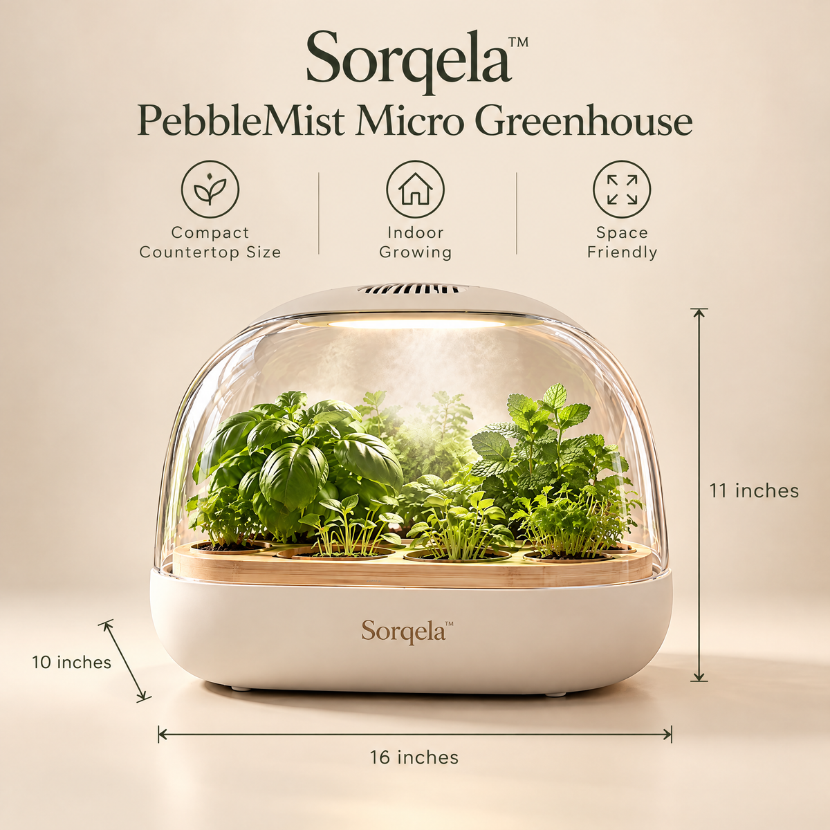 PebbleMist Micro Greenhouse