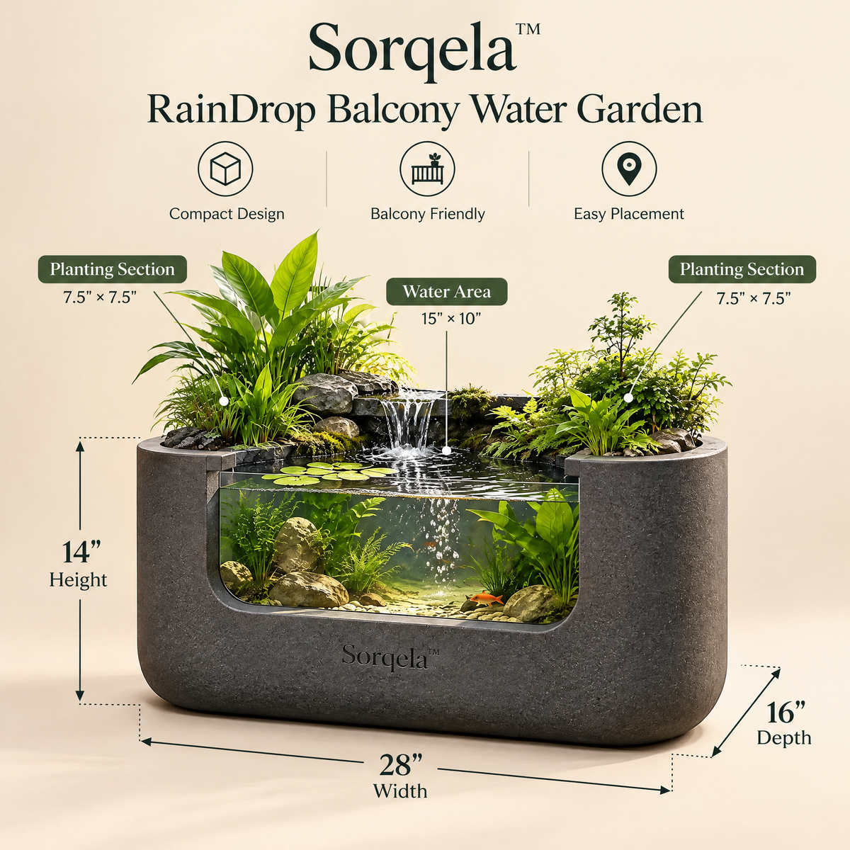 RainDrop Balcony Water Garden
