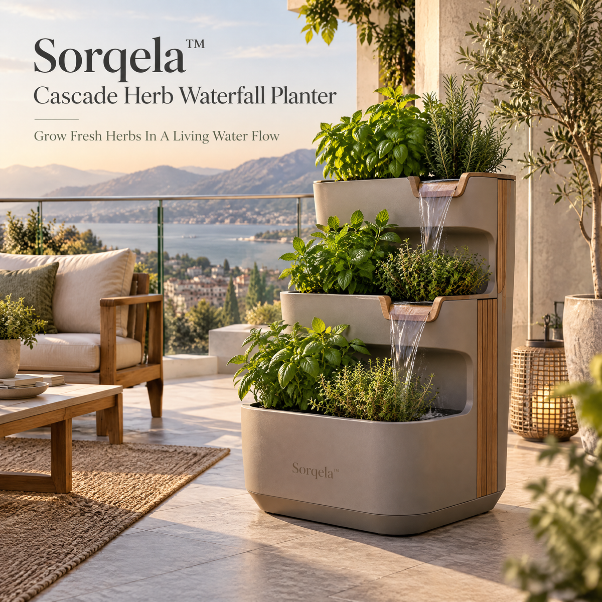 Cascade Herb Waterfall Planter
