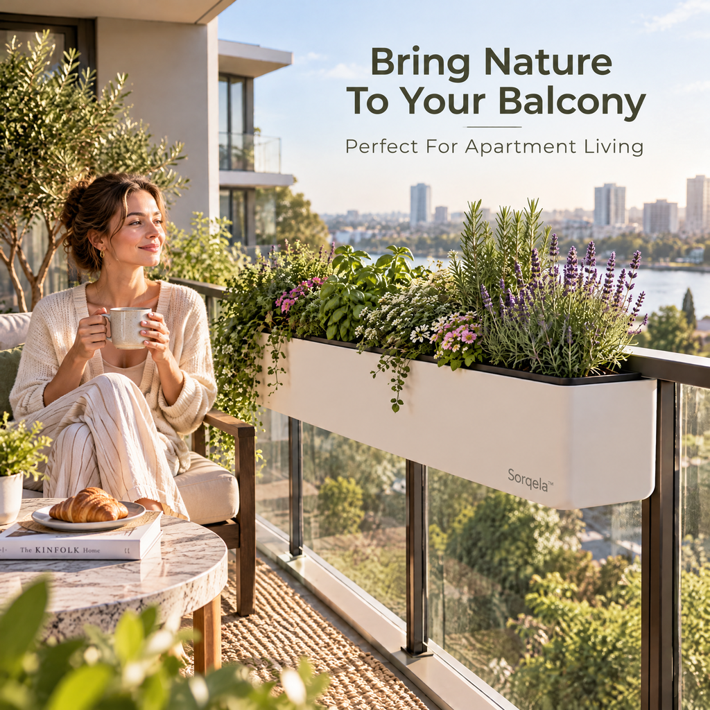 BloomRail Floating Balcony Planter
