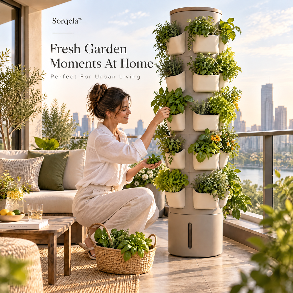 TerraFlow Self-Watering Planter Tower