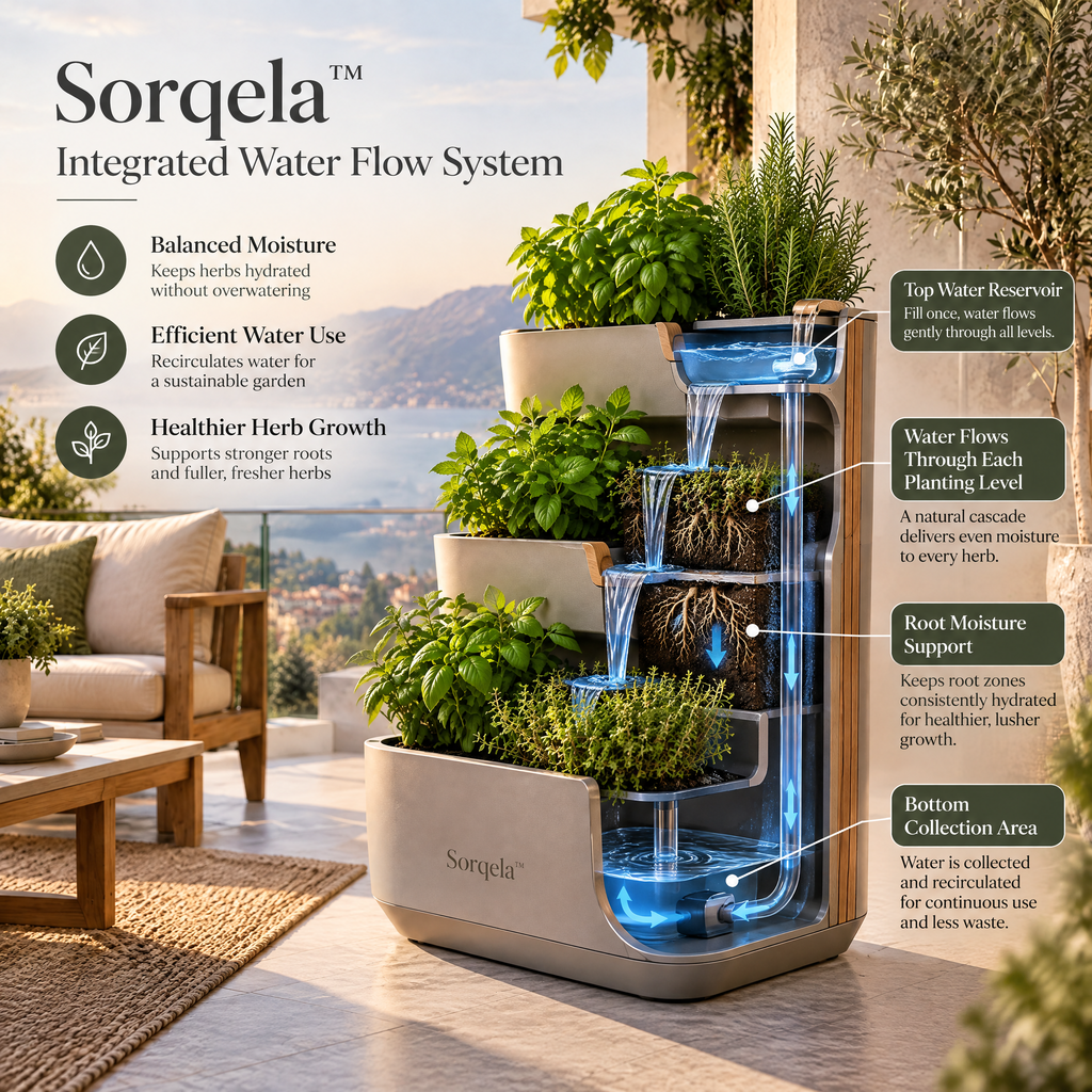 Cascade Herb Waterfall Planter