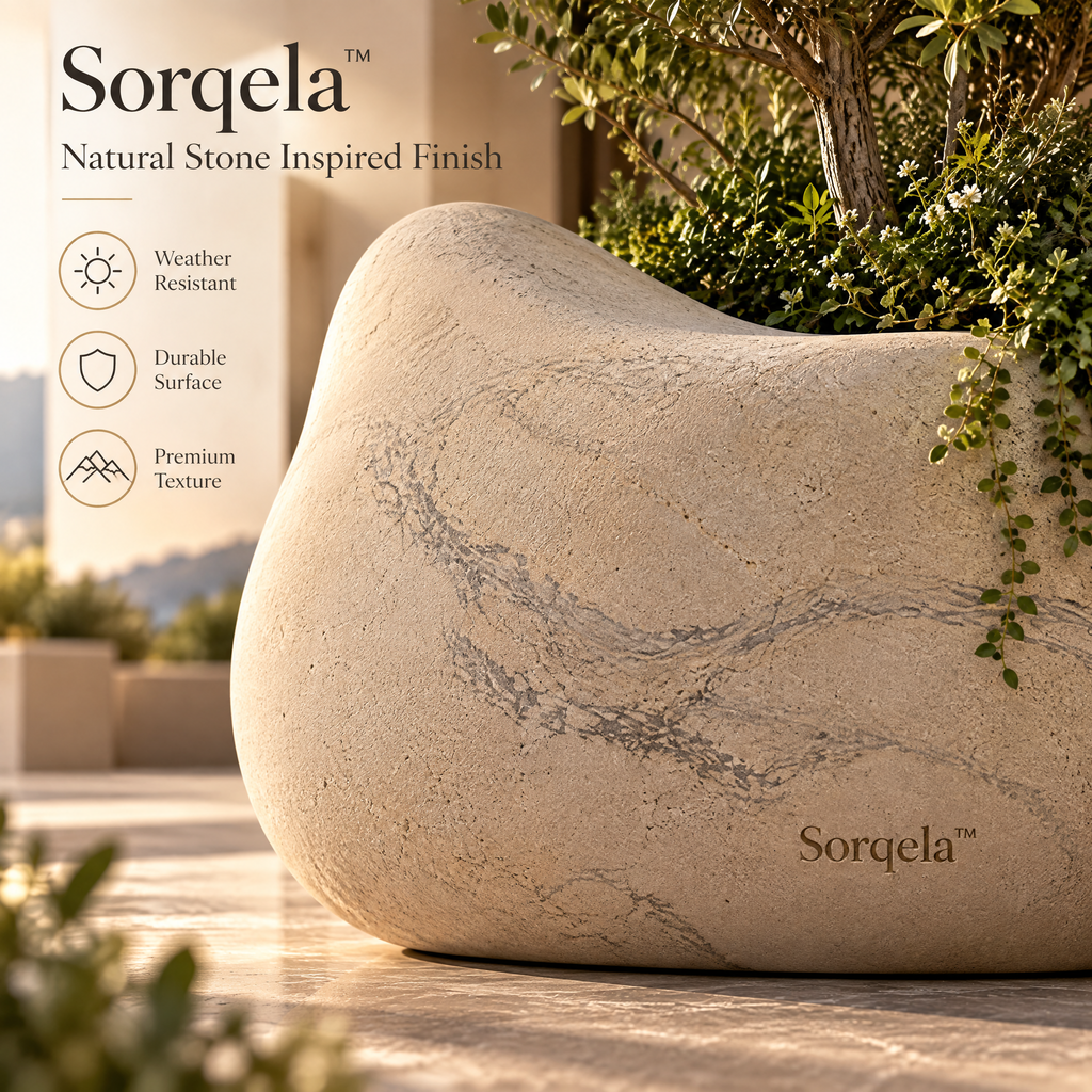 LunaStone Sculptural Planter